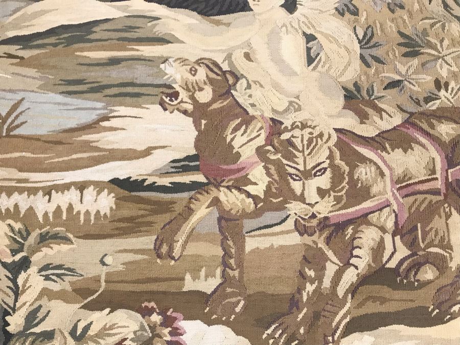 Large Stunning Finely Knotted Wall Tapestry 8'9' X 5'4' [Photo 13]