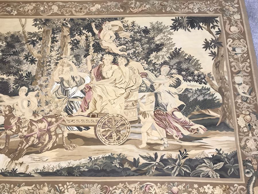 Large Stunning Finely Knotted Wall Tapestry 8'9' X 5'4' [Photo 6]