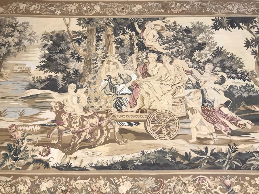 Large Stunning Finely Knotted Wall Tapestry 8'9' X 5'4' [Photo 4]