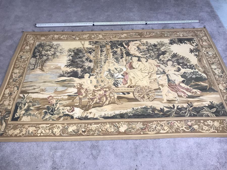 Large Stunning Finely Knotted Wall Tapestry 8'9' X 5'4' [Photo 2]