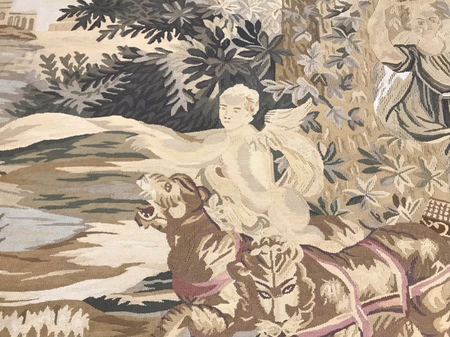 Large Stunning Finely Knotted Wall Tapestry 8'9' X 5'4' [Photo 14]