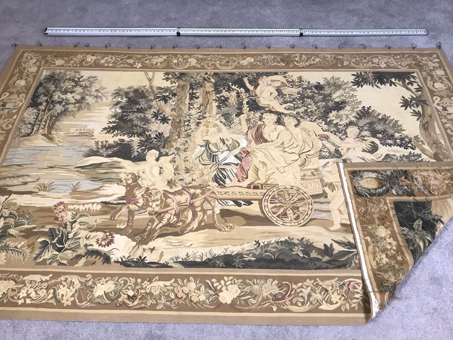 Large Stunning Finely Knotted Wall Tapestry 8'9' X 5'4' [Photo 19]