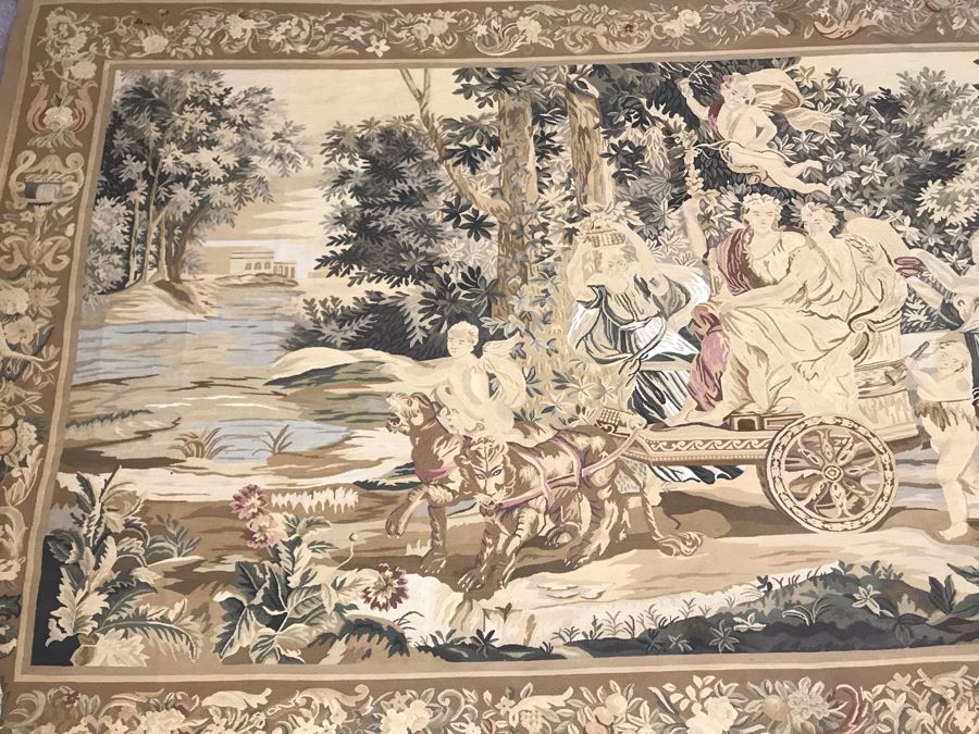 Large Stunning Finely Knotted Wall Tapestry 8'9' X 5'4' [Photo 5]