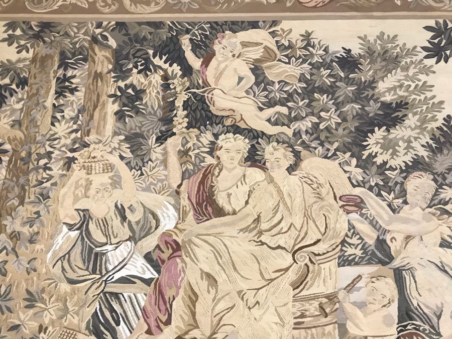 Large Stunning Finely Knotted Wall Tapestry 8'9' X 5'4' [Photo 9]