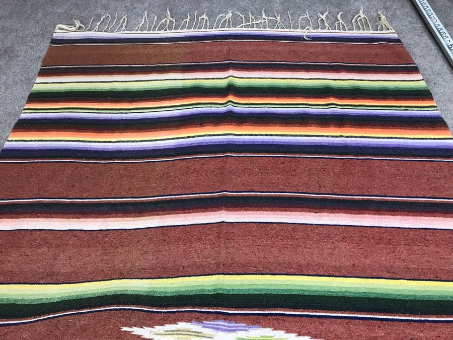 Vintage Mexican Blanket 6'10' X 3'10' [Photo 6]