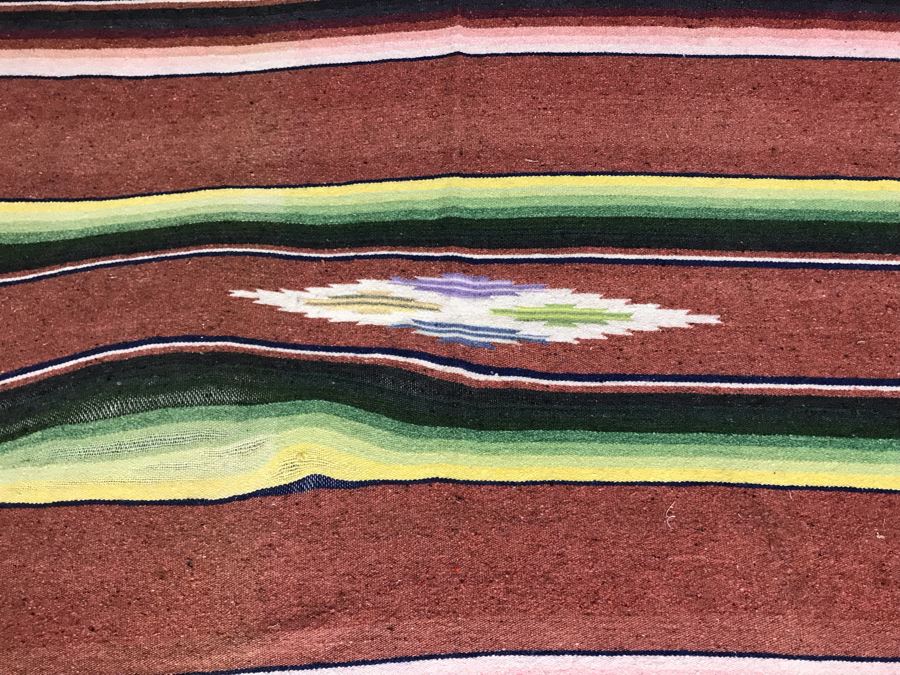 Vintage Mexican Blanket 6'10' X 3'10' [Photo 4]