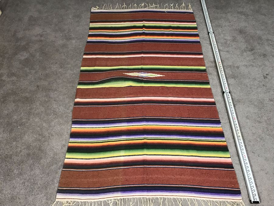 Vintage Mexican Blanket 6'10' X 3'10' [Photo 2]