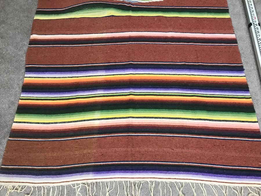 Vintage Mexican Blanket 6'10' X 3'10' [Photo 3]