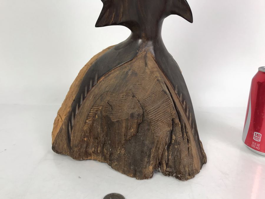 Vintage Seri Indians Ironwood Large Carving Marlin Swordfish Sculpture 28H [Photo 3]