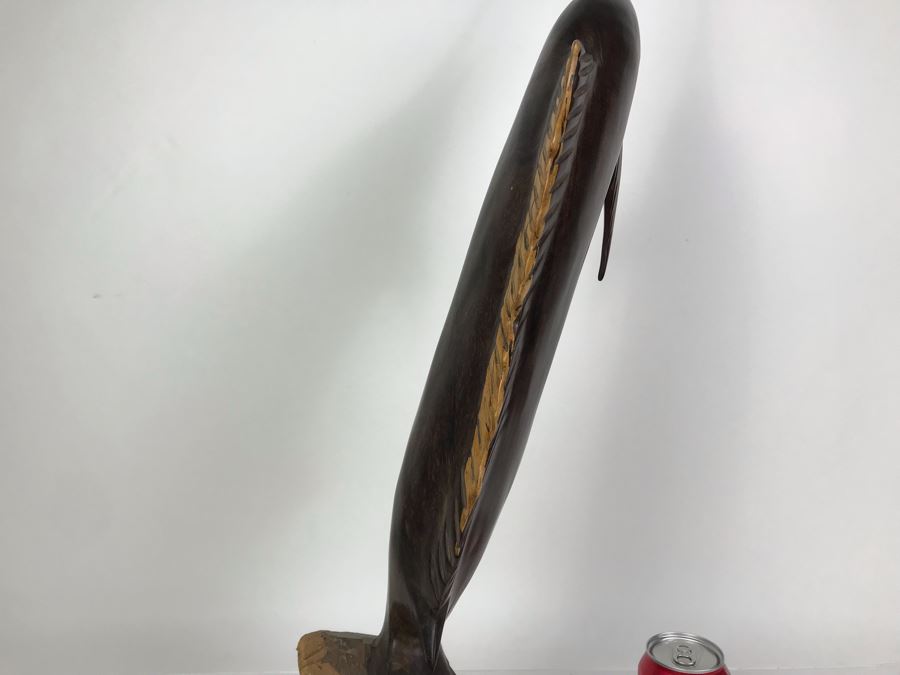 Vintage Seri Indians Ironwood Large Carving Marlin Swordfish Sculpture 28H [Photo 15]