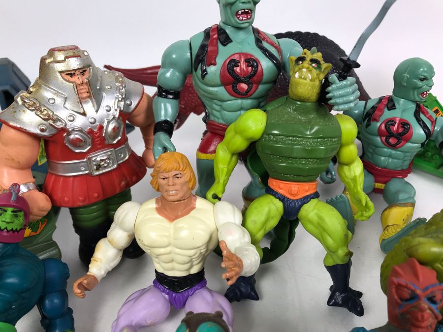 Collection Of Vintage He-Man Action Figures And Vehicles 1981, 1982 ...