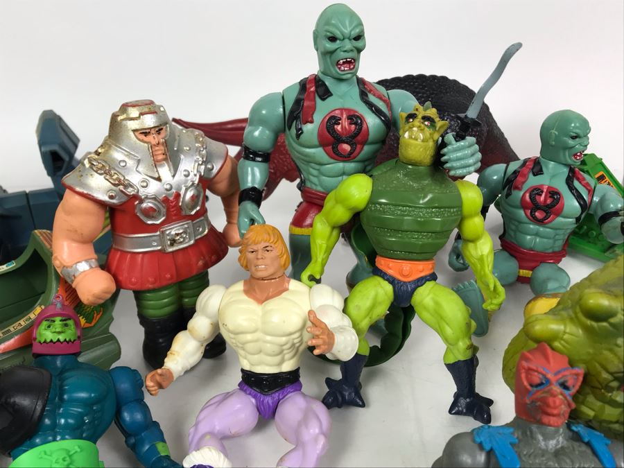 Collection Of Vintage He-Man Action Figures And Vehicles 1981, 1982 ...