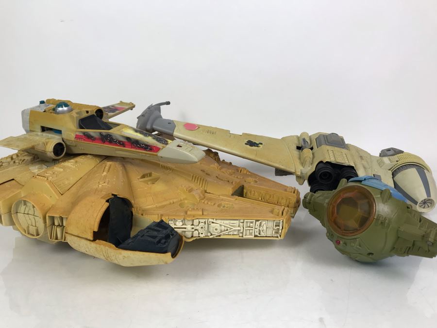 Set Of (4) Original Star Wars Toys - Well Played With And Missing Parts Set Of (4) Original Star Wars Toys - Well Played With And Missing Parts - 1978, 1979 And 1984 Kenner [Photo 2]