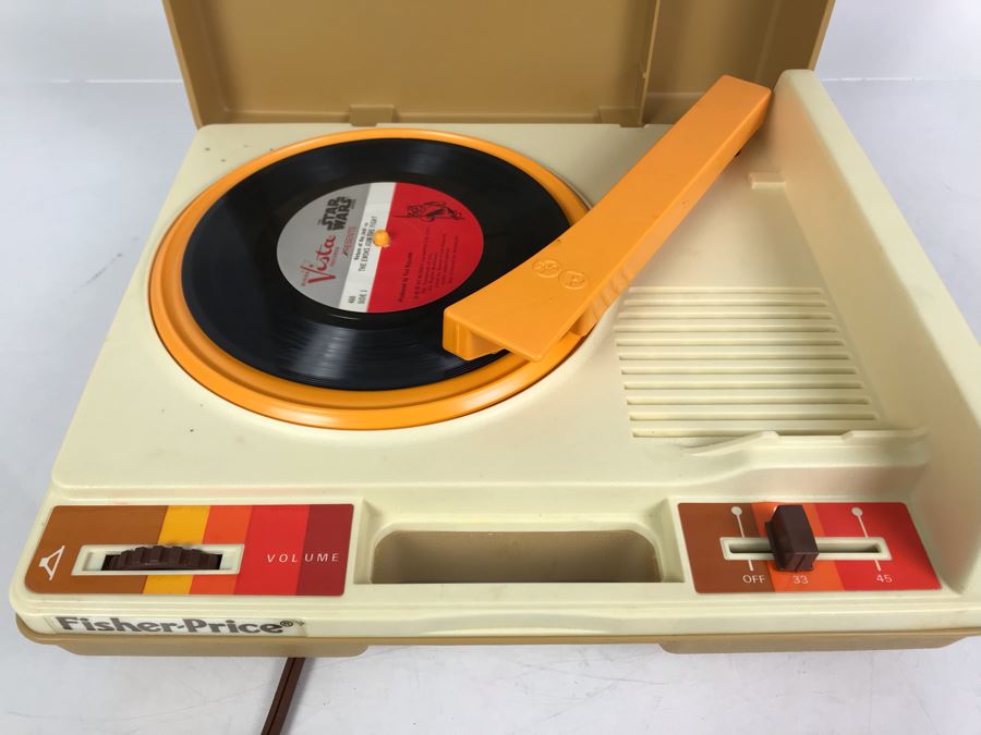 Working Fisher-Price Portable Record Player With Star Wars Record [Photo 4]