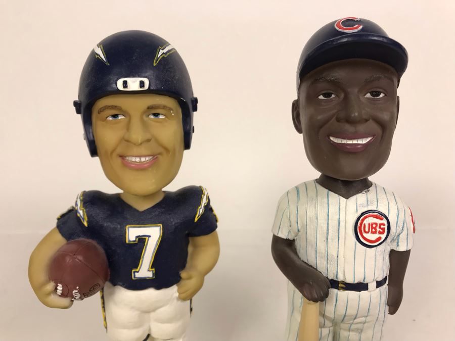 Pair Of Bobble Dobbles Bobble Head Dolls: Doug Flutie San Diego Chargers And Sammy Sosa Chicago Cubs 7H [Photo 4]