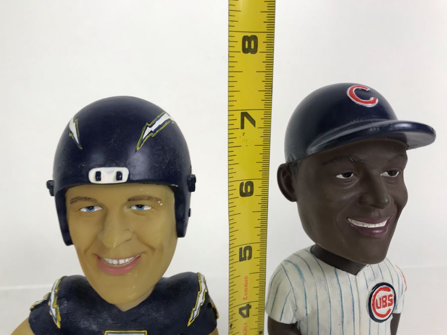 Pair Of Bobble Dobbles Bobble Head Dolls: Doug Flutie San Diego Chargers And Sammy Sosa Chicago Cubs 7H [Photo 7]