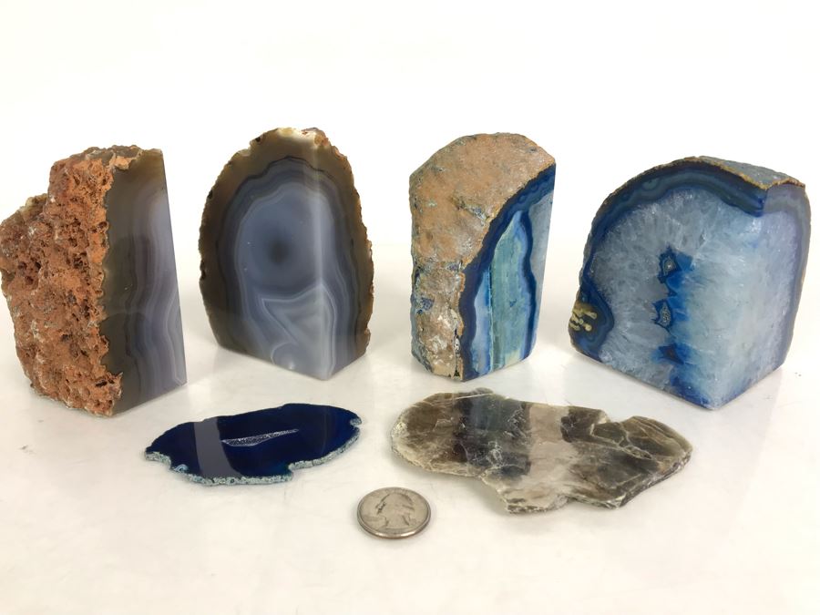 Polished Geode Bookend Collection 4.5H