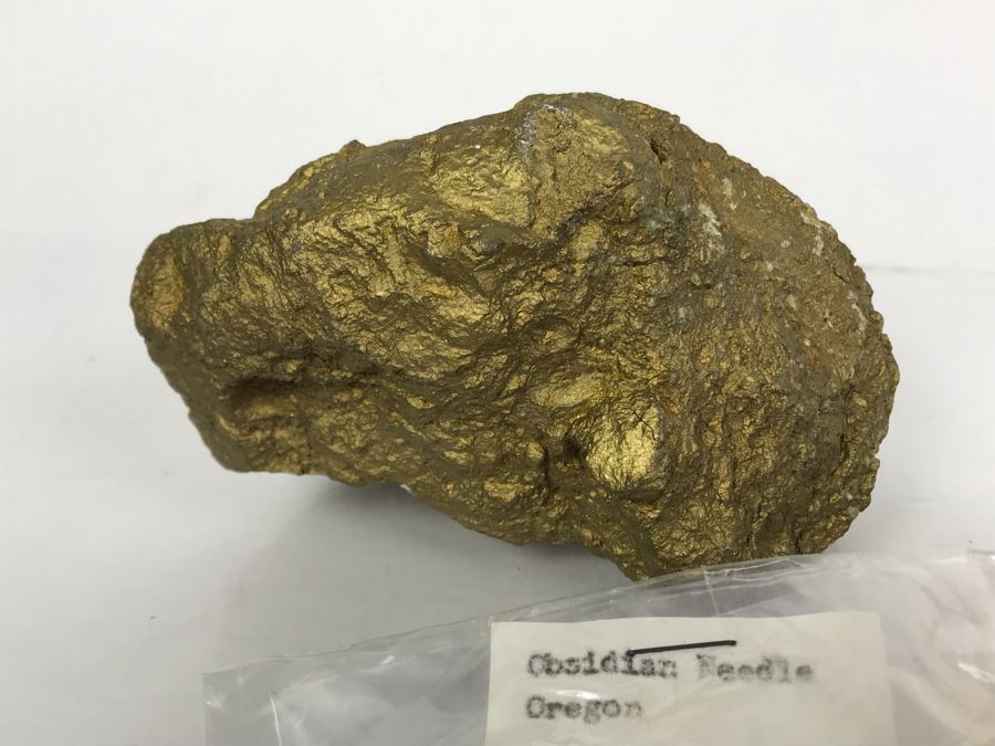 Huge Stone And Fossil Collection Including Tourmaline, Turquoise, Pirite, Trilobite, Petrified Wood, Gold Flakes - See Photos [Photo 23]