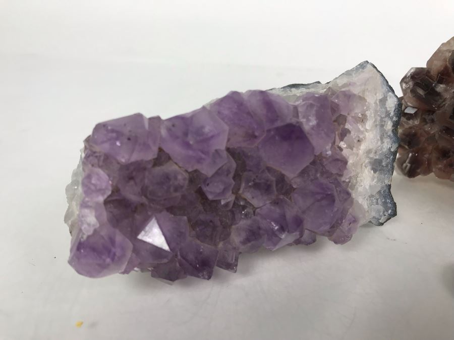 Pair Of Geode Crystal Sections With Amethyst - R 6'H [Photo 6]