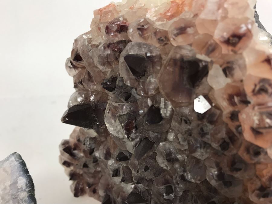 Pair Of Geode Crystal Sections With Amethyst - R 6'H [Photo 7]