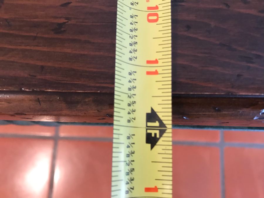 Long Metal Base Wooden Top Console Table 74W X 12D X 30.5H - LJE [Photo 13]