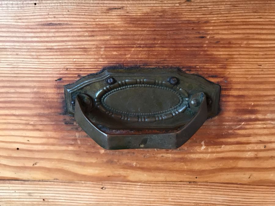 Vintage Pine 2-Piece Cabinet With Hutch 53W X 22D X 81H - LJE [Photo 10]