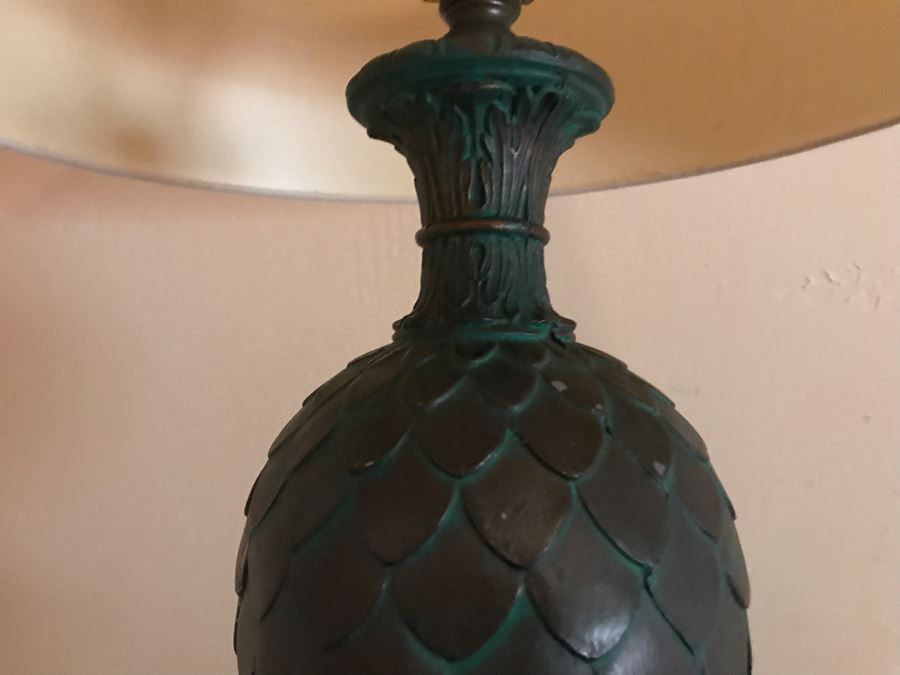 Vintage Metal Table Lamp - LJE [Photo 7]