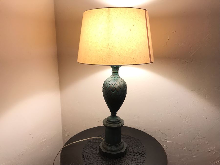 Vintage Metal Table Lamp - LJE [Photo 2]
