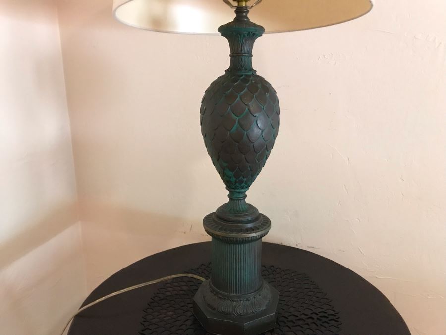 Vintage Metal Table Lamp - LJE [Photo 1]