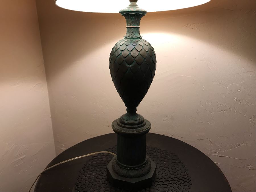 Vintage Metal Table Lamp - LJE [Photo 3]