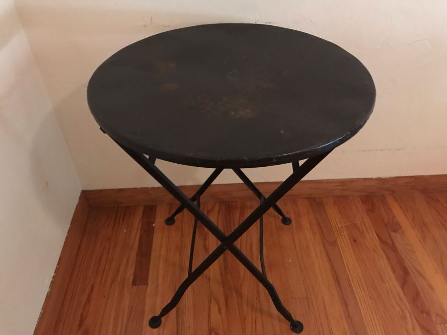 Folding Metal Round Table 23R X 29H - LJE [Photo 3]
