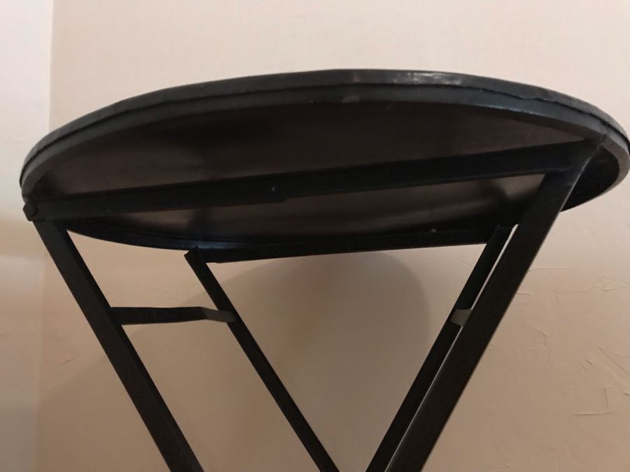 Folding Metal Round Table 23R X 29H - LJE [Photo 4]
