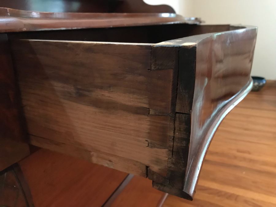 Antique English 3-Drawer Chest Of Drawers Dresser 48W X 22D X 47H - LJE [Photo 11]