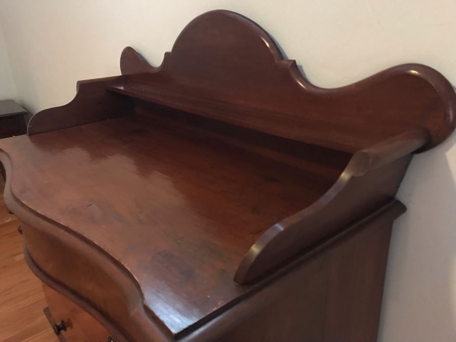 Antique English 3-Drawer Chest Of Drawers Dresser 48W X 22D X 47H - LJE [Photo 10]