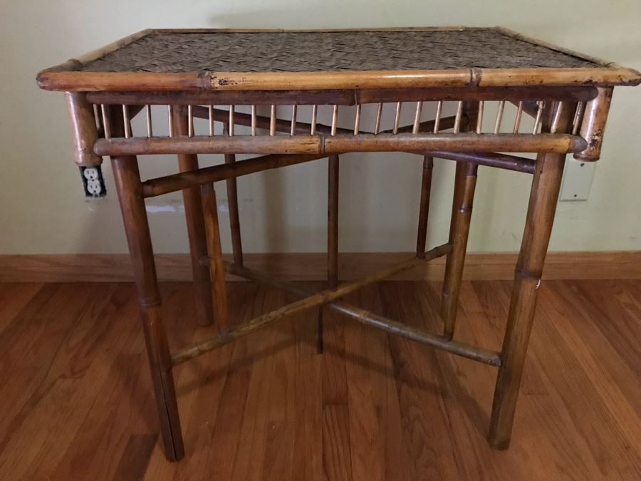 Bamboo Tray Table 28W X 20D X 26H - LJE [Photo 2]