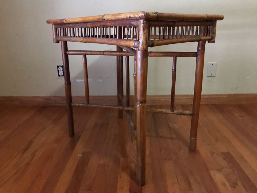 Bamboo Tray Table 28W X 20D X 26H - LJE [Photo 4]