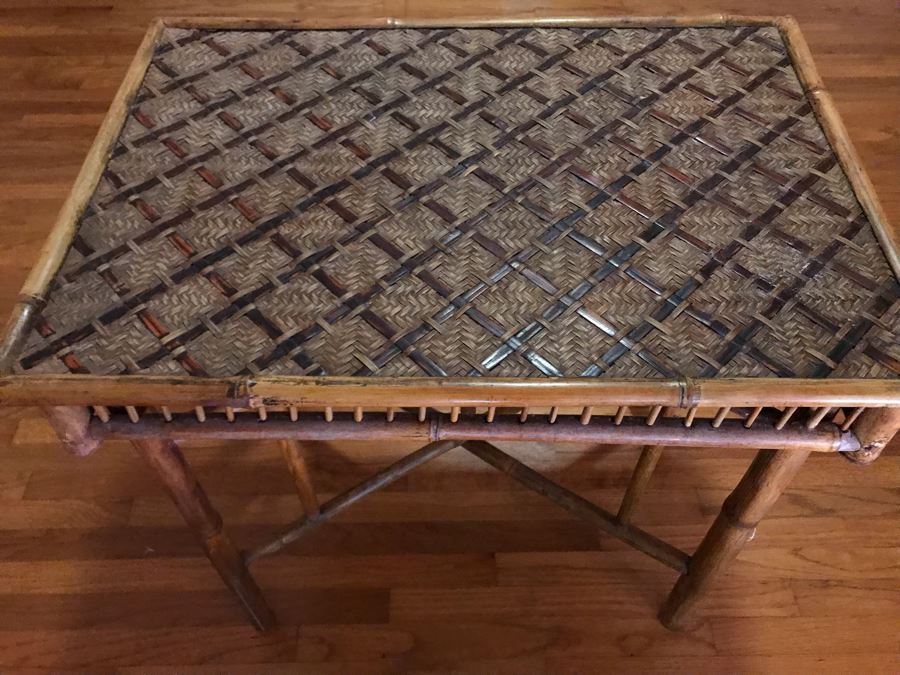 Bamboo Tray Table 28W X 20D X 26H - LJE [Photo 9]