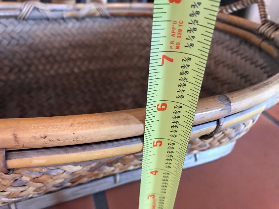 Vintage Woven Basket 21 X 16 X 6 - LJE [Photo 14]