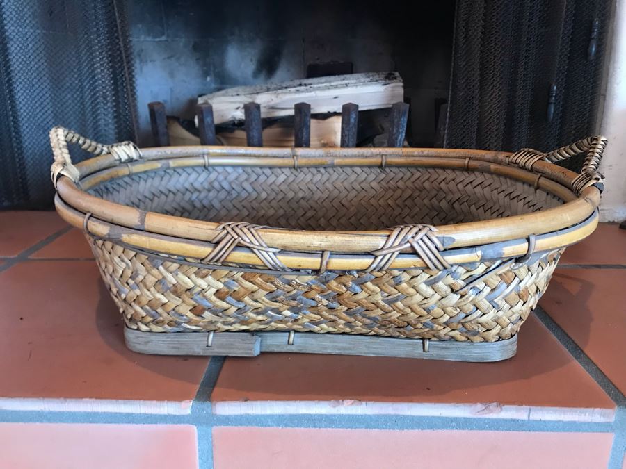 Vintage Woven Basket 21 X 16 X 6 - LJE [Photo 1]