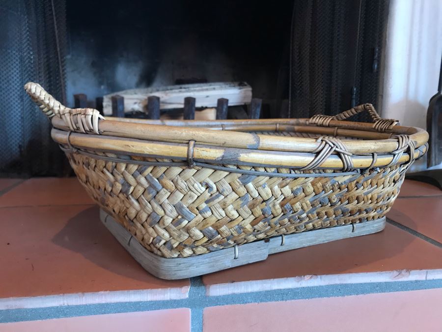 Vintage Woven Basket 21 X 16 X 6 - LJE [Photo 6]