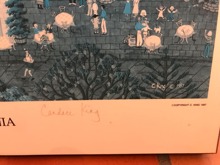 La Jolla, California Poster On Board Hand Signed By Candace King 26 X 36 - LJE [Photo 7]