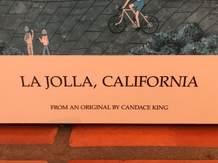 La Jolla, California Poster On Board Hand Signed By Candace King 26 X 36 - LJE [Photo 6]