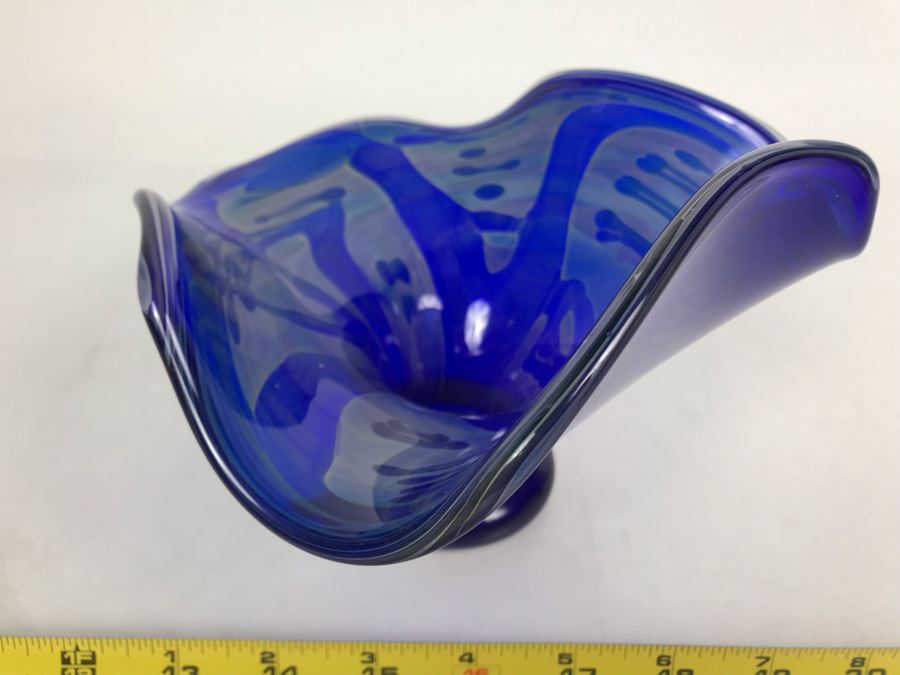 Vintage 1983 Studio Art Glass Bowl Signed By John Macpherson 7W X 5.5W ...