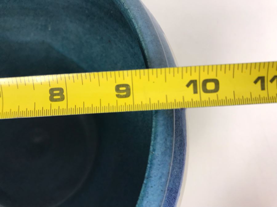 Vintage 1984 Studio Pottery Bowl Signed 10W X 6H - LJE [Photo 13]