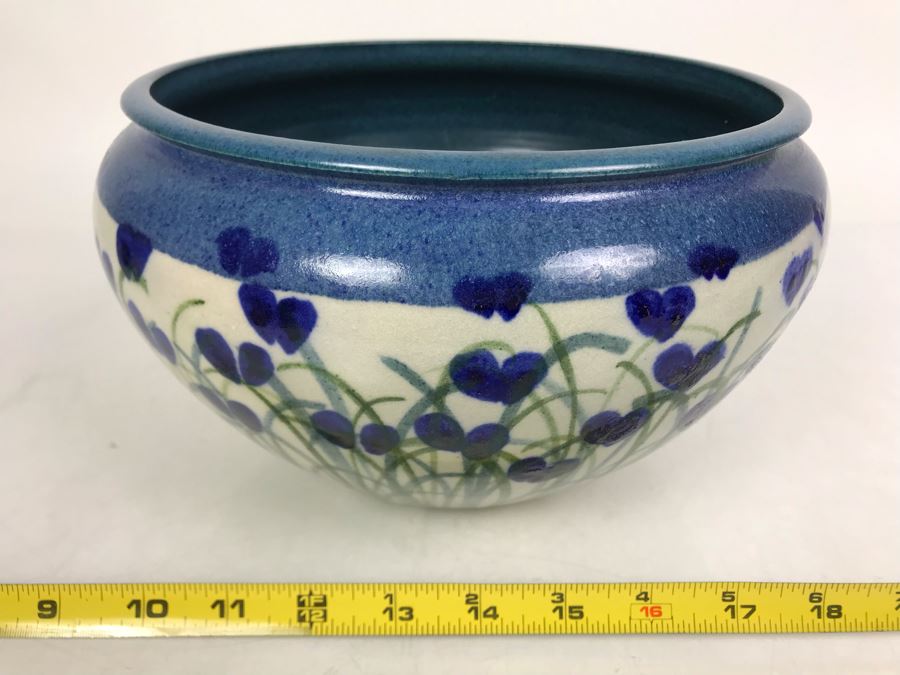 Vintage 1984 Studio Pottery Bowl Signed 10W X 6H - LJE [Photo 2]