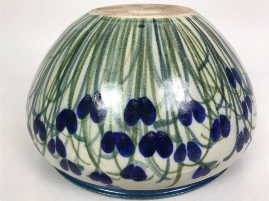 Vintage 1984 Studio Pottery Bowl Signed 10W X 6H - LJE [Photo 7]