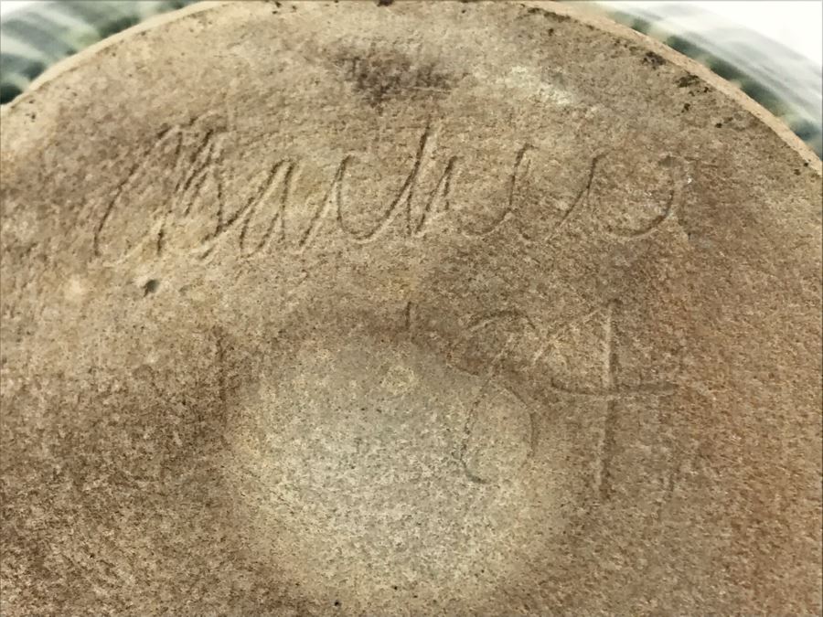 Vintage 1984 Studio Pottery Bowl Signed 10W X 6H - LJE [Photo 10]