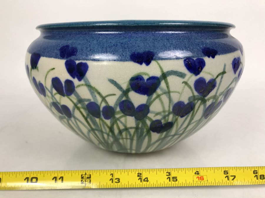 Vintage 1984 Studio Pottery Bowl Signed 10W X 6H - LJE [Photo 3]