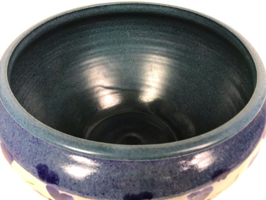 Vintage 1984 Studio Pottery Bowl Signed 10W X 6H - LJE [Photo 5]