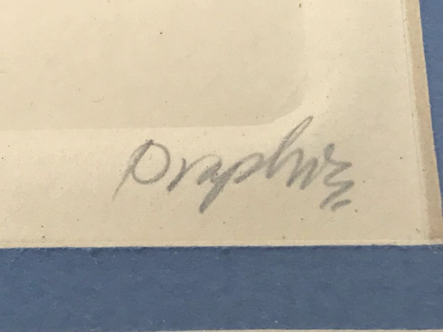 Limited Edition Hand Signed Embossed Paper Humpback Whales Etching 14W X 14H Frame - LJE [Photo 6]